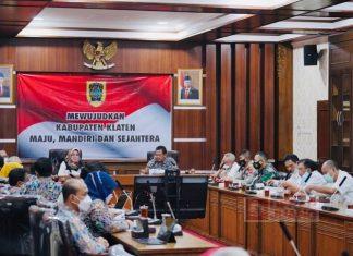 Terkait Revitalisasi Obyek Wisata Rowo Jombor, Bupati Klaten Gelar Rakor