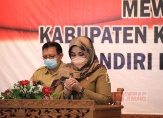 Bupati Klaten Ikuti Rakor Virtual Penanganan Covid-19 dan Pemulihan Ekonomi