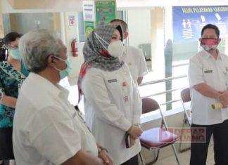 Angka Positif Covid-19 di Jawa Tengah Melambung, Sri Mulyani Tinjau Penanganan Kasus Covid-19 di RSUD Bagas Waras