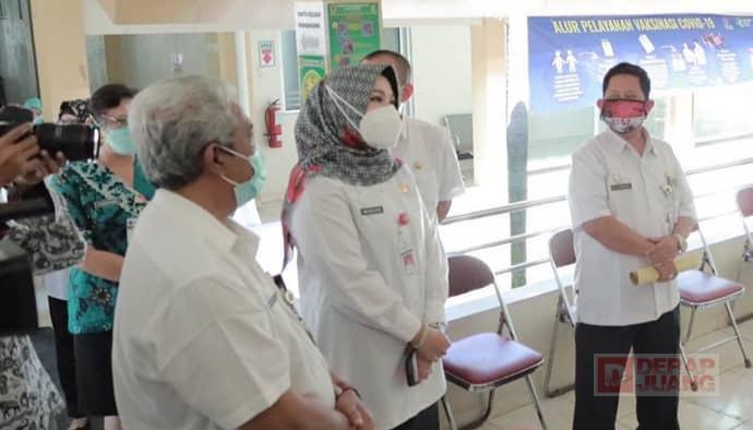 Angka Positif Covid-19 di Jawa Tengah Melambung, Sri Mulyani Tinjau Penanganan Kasus Covid-19 di RSUD Bagas Waras