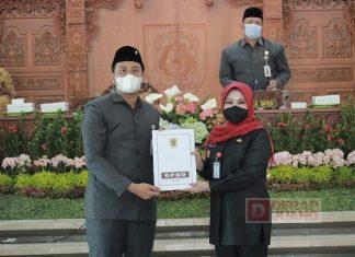 Bupati Bersama Ketua DPRD Klaten Gelar Rapat Paripurna Persetujuan 2 Raperda