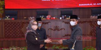 Bupati dan DPRD Sukoharjo Tandatangani Nota Kesepakatan Pertanggungjawaban Pelaksanaan APBD 2020