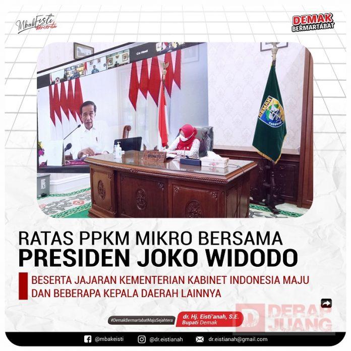 Gelar Rakor bersama Presiden, Mbak Eisti Optimis Demak Sehat