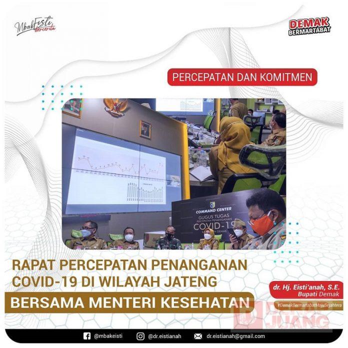 Ikuti Rakor Nasional, Bupati Demak Tegaskan Demak Pasti Sehat