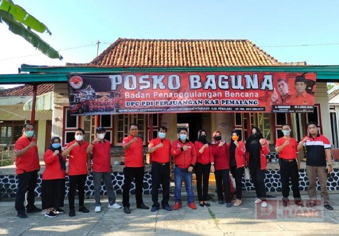 Jalankan Instruksi Partai, Baguna Pemalang Gelar Simulasi Bencana