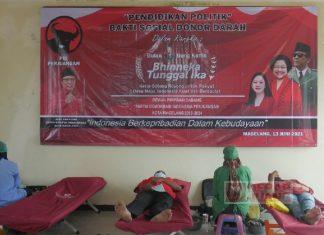 Juni Bulan Bung Karno, PDI Perjuangan Kota Magelang Gelar Donor Darah