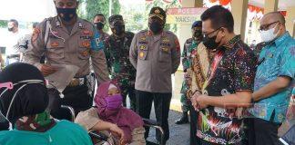 Momentum HUT Bhayangkara ke-75, HR Bambang Irawan Tinjau Vaksinasi