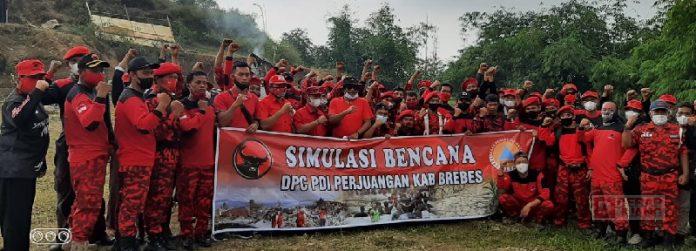 PDI Perjuangan Brebes Gelar Simulasi Penanggulangan Bencana Alam (2)