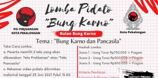 Bumikan Jiwa Patriotisme, KJ Kota Pekalongan Gelar Lomba Pidato dan Melukis Bung Karno