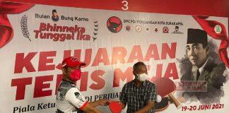 Peringati Bulan Bung Karno, PDI Perjuangan Surakarta Gelar Kejuaraan Tenis Meja