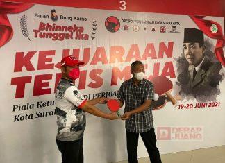 Peringati Bulan Bung Karno, PDI Perjuangan Surakarta Gelar Kejuaraan Tenis Meja