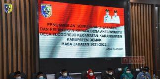 Resmi Lantik Kades Antar Waktu, Mbak Eisti Tekankan Kerja Cepat dan Tepat