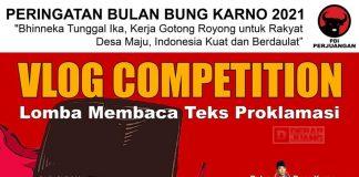 Semarakkan Bulan Bung Karno, PDI Perjuangan Karanganyar Selenggarakan Vlog Competition