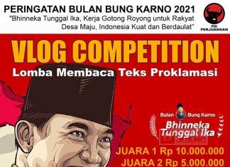 Semarakkan Bulan Bung Karno, PDI Perjuangan Karanganyar Selenggarakan Vlog Competition