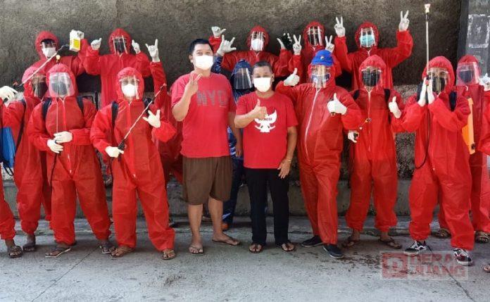 Semprot Desinfektan, Soetarto Oenthersa Gandeng PAC dan Ranting