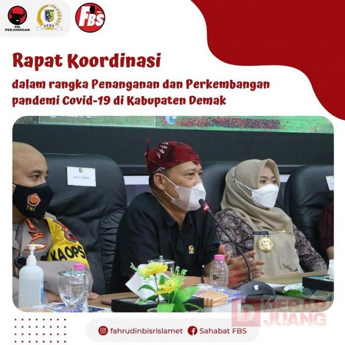 Slamet; Demak Zona Merah, Ini Membutuhkan Gotong Royong Panjenengan Semua