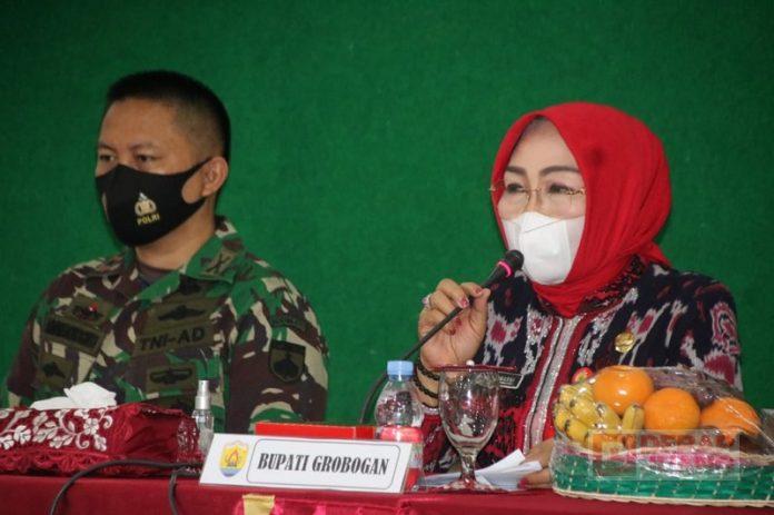 Sri Sumarni Tegaskan, Camat Seluruh Grobogan Agar Ikut Andil Pengendalian Virus Covid-19