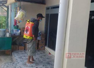 Tak Ingin Covid-19 Menjalar, PAC Margadana Lakukan Penyemprotan Disinfektan