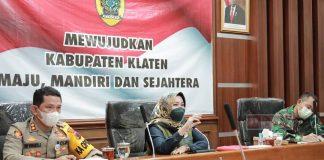 Terkait Lonjakan Kasus Covid-19 di Kabupaten Klaten, Sri Mulyani Gelar Rapat Koordinasi