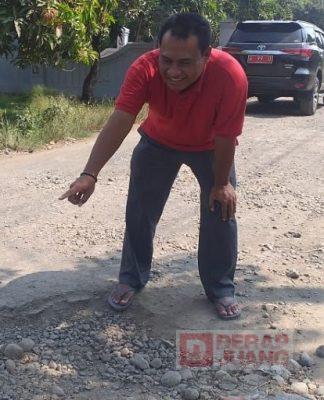 Tinjau Jalan Rusak, Ketua DPRD Pemalang Ingatkan Janji Kampanye Bupati