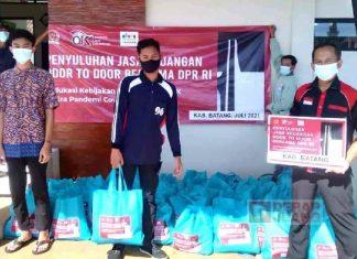 Atasi Dampak Pandemi, Yayasan Setia Perjuangan Pantura Salurkan Paket Sembako dari Prof. Hendrawan