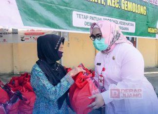 Bupati Yuni Pastikan Ketersediaan Obat dan Jadup Bagi Warga Isoman di Sragen
