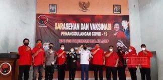 Dukung Program Pemerintah, DPC PDI Perjuangan Cilacap Selenggarakan Vaksinasi