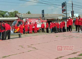 Holopis Kuntul Baris, DPC PDI Perjuangan Cilacap Basmi Covid-19 di Gandrungmangu
