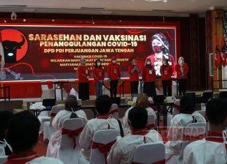 Kerja Kemanusiaan, DPD PDI Perjuangan Jawa Tengah Gelar Vaksinasi