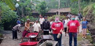 Mantap, Realisasi Pokir Fitria Handini Dilakukan Swadaya oleh Warga