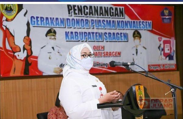 Mbak Yuni Ajak ASN Penyintas Covid-19 di Sragen Donorkan Plasma Konvalesen