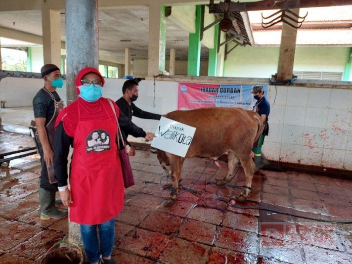 Momentum Idul Adha, DPC PDI Perjuangan Kota Semarang Bagikan Daging Kurban
