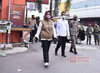 Pantau Pelaksanaan PPKM Darurat, Bupati Etik: Upaya Pemerintah Dalam Menekan Laju Penyebaran Covid-19