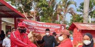 Perayaan Hari Raya Idul Adha 1442 H, PDI Perjuangan Karanganyar Terima Bantuan 3 Ekor Sapi