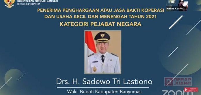 Raih Penghargaan Tingkat Nasional, Sadewo Optimis Majukan Perkoperasian di Banyumas