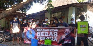 Rober Christanto Gandeng P4GN Lawu Semprot Cairan Disinfektan di Fasilitas Umum