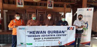 Sadewo Terima Bantuan Hewan Kurban dari PT KAI dan Yayasan Adisatria Center