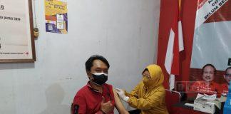 Tekan Penyebaran Covid-19, DPC PDI Perjuangan Banyumas Gelar Vaksinasi Tahap II