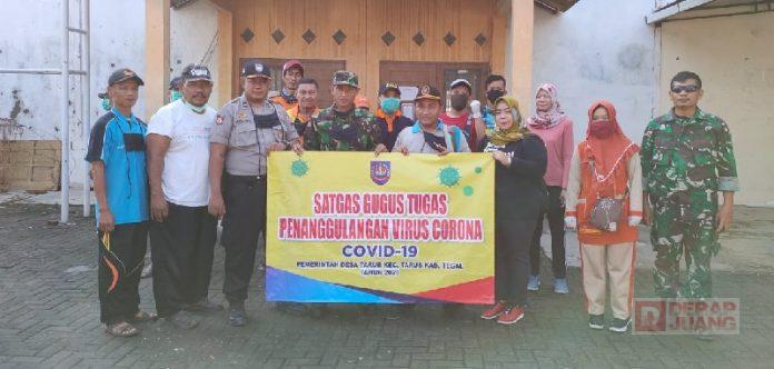 Tekan Sebaran Virus Corona, Legislator Banteng Kabupaten Tegal Jalin Sinergitas TNI-Polri