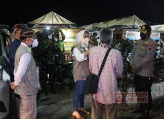 Terapkan PPKM Darurat, Bupati Tiwi Lakukan Sidak Pemberlakuan Jam Malam