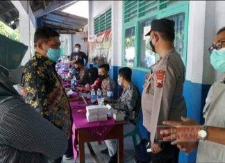 Tinjau Vaksinasi Siswa SMP, Nuryani Harap PTM Segera Terlaksana