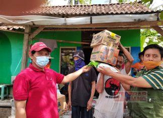 Wujud Kepedulian Kader Partai, Andry Salurkan Bantuan Sembako Kepada Warga Terdampak Banjir