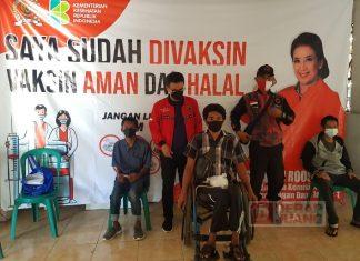 1.000 Vaksin Kado HUT RI Bagi Keluarga Marhaen dan Kaum Difabel Salatiga