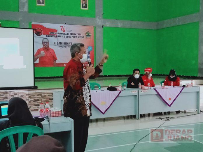Adakan Reses, Samirun Minta Vaksinasi Bagi “Wong Cilik” Lebih Diperhatikan