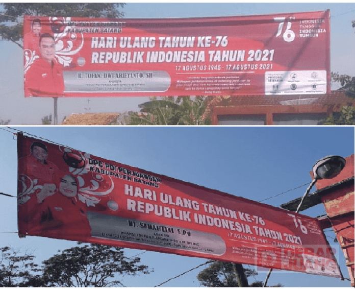 Anggota Fraksi PDI Perjuangan DPRD Batang Pasang Banner Sambut Kemerdekaan (1) (1) (1) (1)