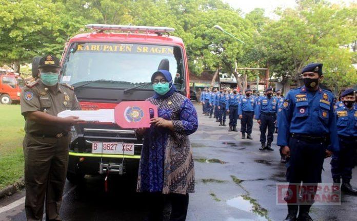 Antisipasi Dampak Kemarau, Bupati Yuni Tambah 2 Unit Mobil Damkar di Bumi Sukowati