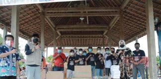 Apresiasi Relawan Pos Aju, Sri Mulyani Berikan Bantuan