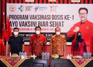 DPC PDI Perjuangan Blora Gelar Vaksinasi Massal