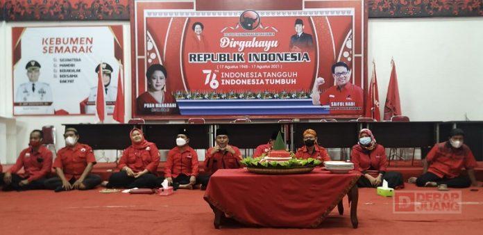DPC PDI Perjuangan Kebumen Langitkan Doa Jelang Peringatan HUT RI ke-76