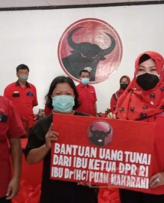 DPC PDI Perjuangan Klaten Berikan Bantuan Kepada Masyarakat Terdampak Pandemi